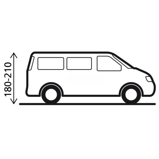Solette Skia Auto-up - - Toile d'ombrage pour van - hauteur