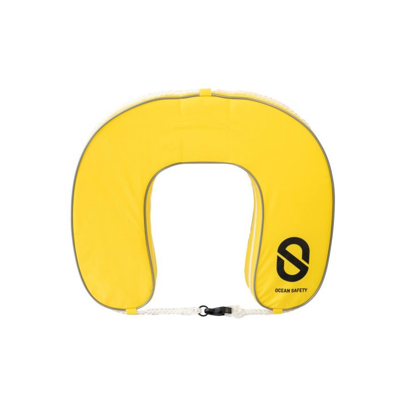 Bouée Fer à Cheval Quick RD 145N Sfoderabile, Galleggiante, Resistente Ai UV, Colore Giallo
