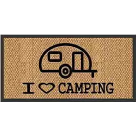 Paillasson I love camping caravane HOLIDAY TRAVEL | Tapis paillasson pour van aménagé et camping-car