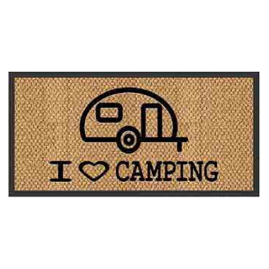Paillasson I love camping caravane HOLIDAY TRAVEL | Tapis paillasson pour van aménagé et camping-car