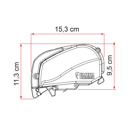 Kit F80s Ducato 320 FIAMMA - Store banne de toit pour fourgon aménagé Ducato