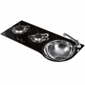 Combiné Cristal 2 feux + évier PV1364 Can | Évier et réchauds gaz pour van, fourgon et bateau