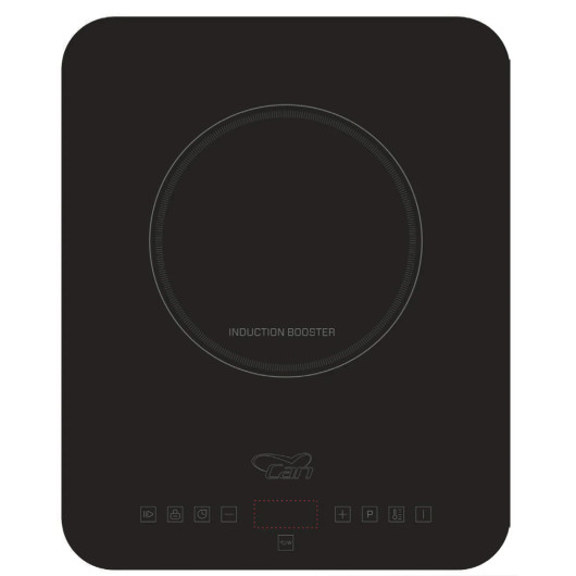 Plaque induction portable 1 feu PTS121 230 V Can | Réchaud portable pour le camping, van-aménagé ou le bateau | Vue de face
