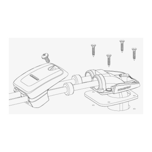 Passe-câble double DS-HD10 Scanstrut | Passe-câble étanche bateaux ou camping-cars |  Eclaté