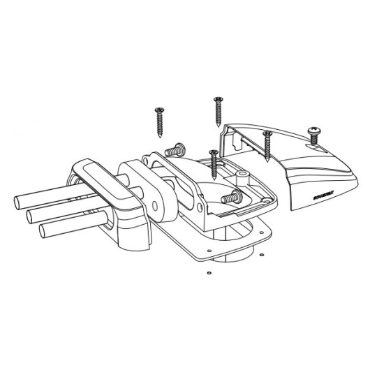 Passe-câble DS-H-Multi-BLK Scanstrut horizontal | Passe-câble étanche pour bateau, van ou camping-car | Eclaté