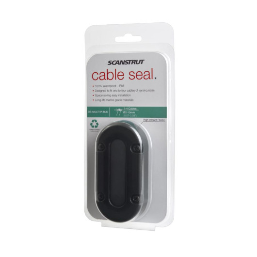 Passe-câble DS-Multi-P-BLK vertical Scanstrut | Passe-câble étanche pour bateau ou véhicule aménagé | Emballage soigné