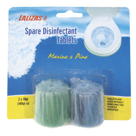 Pastilles désinfectantes de rechange pour DSRU marine Lalizas|Accessoire WC voilier ou bateau moteur