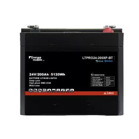 EM Batterie Lithium LTPRO 24-200 Ah XP-BT | 5120 Wh Batterie Lithium LTPRO24-200XP-BT Energie Mobile 24V / 200 Ah pour camping-car & bateau | Vue de face