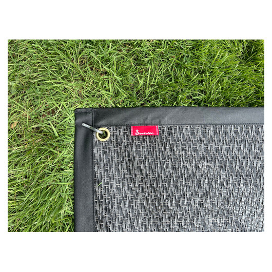 Tapis de sol auvent Isabella - Accessoire de qualité pour camping-car et caravane - gris foncé