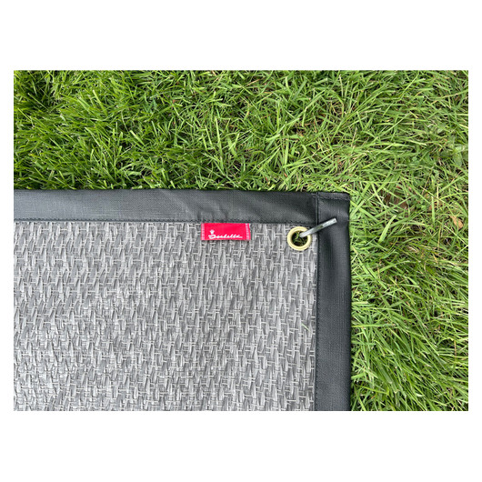Tapis de sol auvent Isabella - Accessoire de qualité pour camping-car et caravane - gris clair