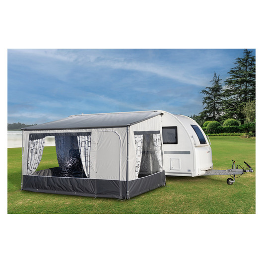 Auvent Villa Toulouse - Habillage Thule Omnistor 1200 - côté