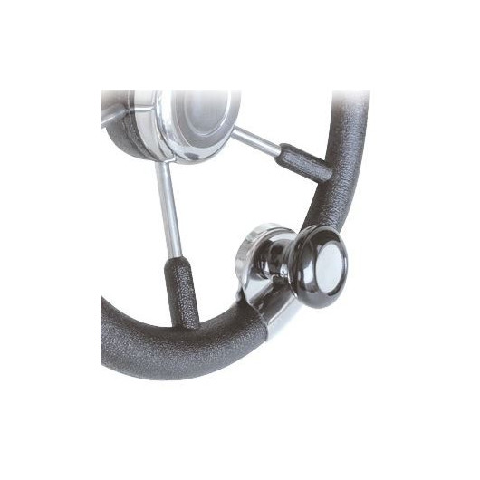 Pommeau de volant Osculati | Volant & barre à roue accessoire pour bateau ou camping-car | noir