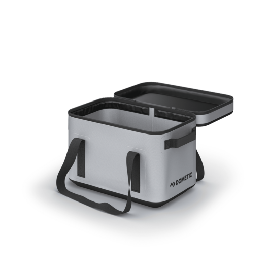DOMETIC GO Soft Storage 20L - glacière souple pour camping - gris silt ouvert