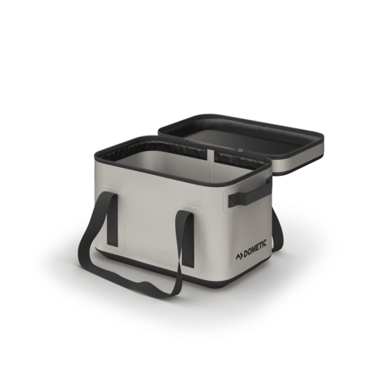 DOMETIC GO Soft Storage 20L - glacière souple pour camping - gris beige ouvert