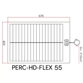 EM Panneau solaire reconditionné PERC HD FLEX 55 cellules Shingled souple | équipement camping-cars et fourgons