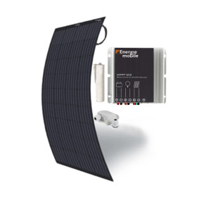 EM Panneau solaire souple PERC Flex 115 W en kit avec colle et régulateur MPPT