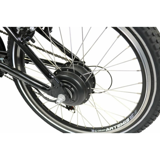 Carl 300 Blaupunkt | vélo électrique pliable 20" à emporter en bateau ou camping-car | pignon arrière