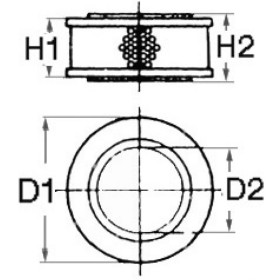 Filtre à air Osculati 858488-0 | Filtre de remplacement pour moteur de bateau VOLVO-PENTA