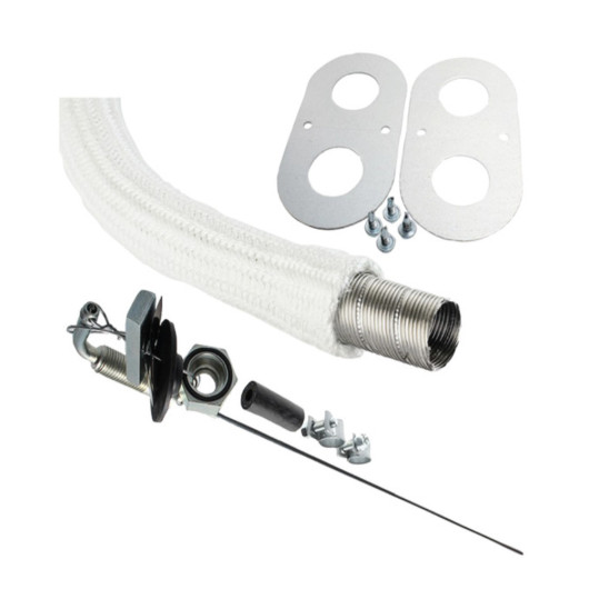 Kit de montage pour WALLAS Stove 600 / 1200 D - Accessoire réchaud fixe pour fourgon, camping-car et bateau