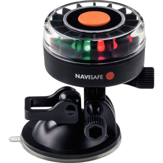 Feux de navigation Navisafe Navi Light | Feux de navigation Tricolore | Support ventouse