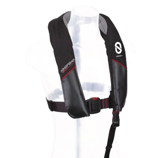 Kingfisher gilet gonflable Ocean Safety automatique | Armement de sécurité en bateau | Couleur Noir