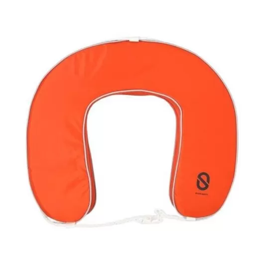 Bouée fer à cheval déhoussable orange Ocean Safety | Bouée de sauvetage pour bateau