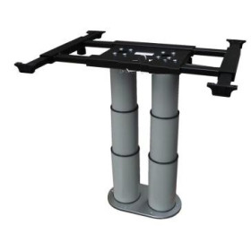 Pied de table télescopique, amovible, fixe pour camping-car, van & fourgon aménagé - H2R Equipements