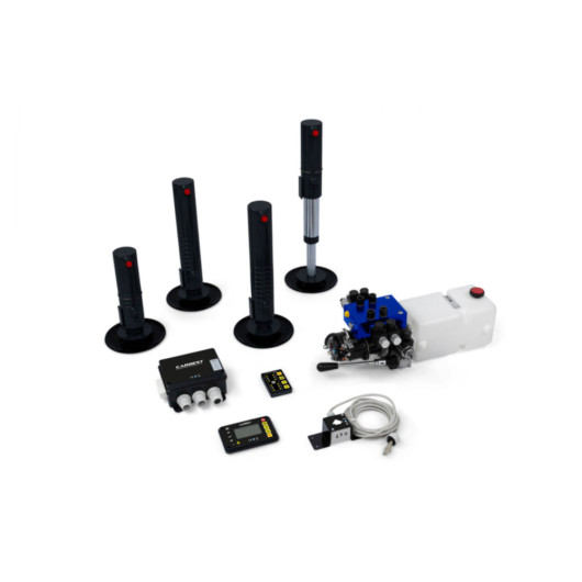 Kit 4 verins de nivellement automatique 12 V CARBEST spécial fourgon aménagé Ducato