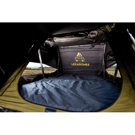 Tente de toit 2/3 personnes Traveller 160 Lexagones | Tente de toit pour fourgon et van aménagé | couchage 160 cm