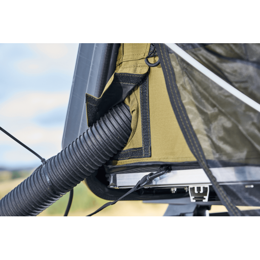 Tente de toit 2/3 personnes Traveller 160 Lexagones | Tente de toit pour fourgon et van aménagé | entrée prévue pour chauffage