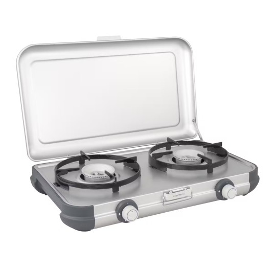 Kitchen 2 CV - Réchaud 2 feux pour le camping - ouvert