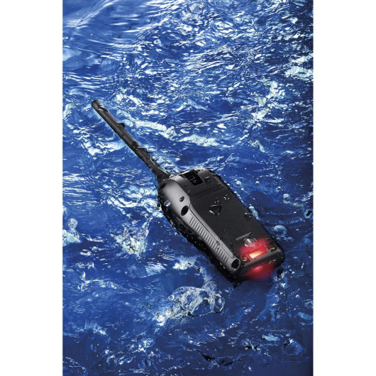 VHF Portable Icom IC-M37E | VHF Portable 6W Étanche et flottante | Feu Flash