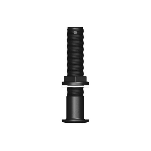 Passe-coque long fileté noir BSP Trudesign | Passe-coque, évent pour bateau à voile ou bateau moteur | 3/4"