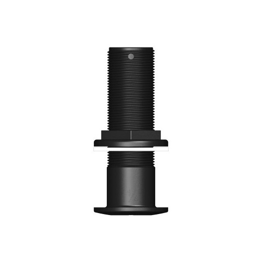 Passe-coque long fileté noir BSP Trudesign | Passe-coque, évent pour bateau à voile ou bateau moteur | 1"1/4
