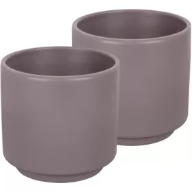 Lot de 2 tasses expresso - Vaisselle en mélamine - rose