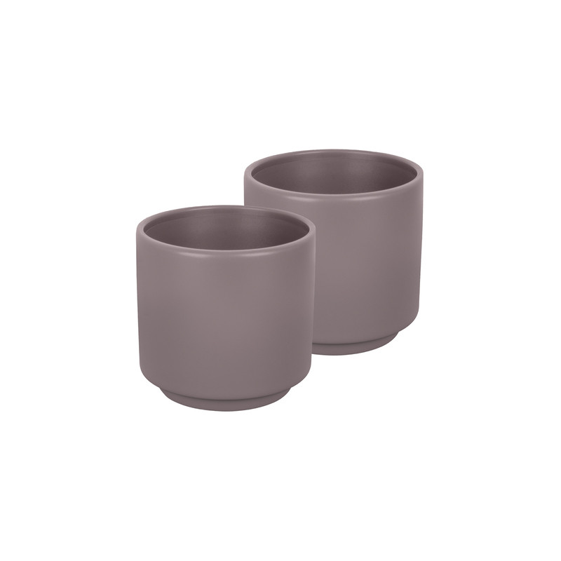 Lot De 2 Tasses à Expresso 70ml En Céramique Avec Anse Bois - Design Mat Noir/blanc - Pour Café, Thé, Whisky - Lavables Au Lave-vaisselle