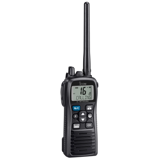 VHF Portable Icom IC-M73EUROPLUS | VHF Portable 6W Étanche et flottante | Vue de côté