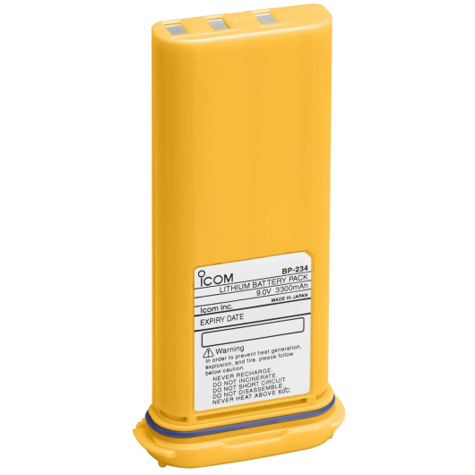 VHF Portable Icom GM1600E | VHF Portable 2W Étanche IPX7 avec Wheel Mark | Batterie jaune