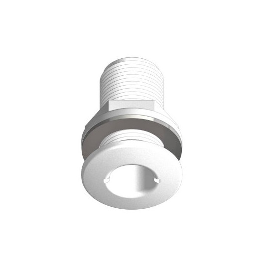 Passe-coque flush fileté blanc BSP Trudesign | Passe-coque évent & passe-cloison bateau voile moteur | haute qualité