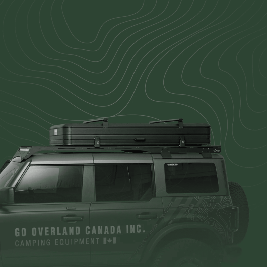 Tente de toit pour 4 personnes Expedition XL de Go Overland | Tente de toit pour van aménagé, voiture | Fermée