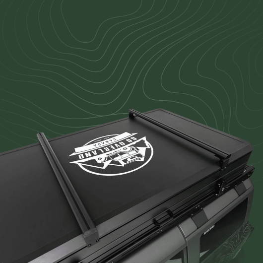 Tente de toit pour 4 personnes Expedition XL de Go Overland | Tente de toit pour van aménagé, voiture | Barres transversales
