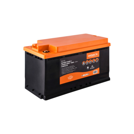 Batterie lithium 12 V ANTARION POWER+ 150 Ah - Batterie auxiliaire pour van, fourgon, camping-car et bateau