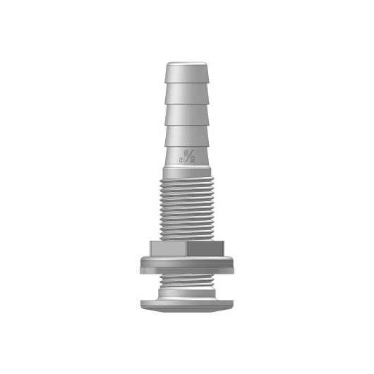 Passe-coque cannelé blanc Trudesign| Passe-coque, évent pour bateau de plaisance à voile ou à moteur | 16 mm 1/2"
