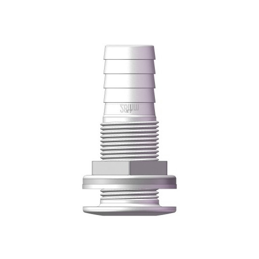 Passe-coque cannelé blanc Trudesign| Passe-coque, évent pour bateau de plaisance à voile ou à moteur | 28 mm 1"