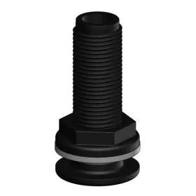 Passe-coque fileté noir BSP Trudesign | Passe-coque, évent & passe-cloison de bateau de plaisance | 1/2"