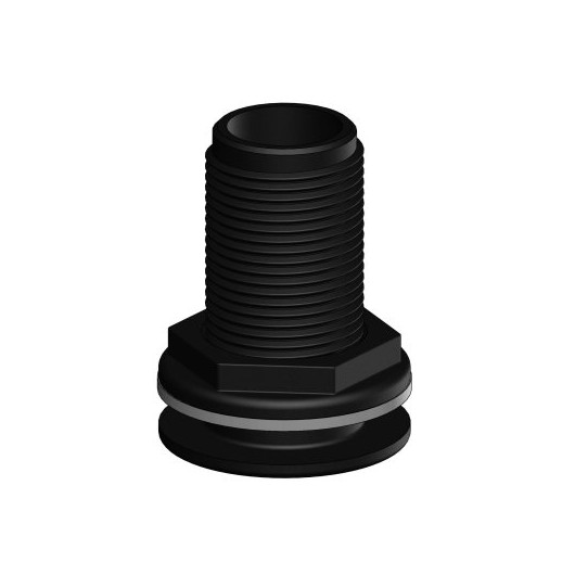Passe-coque fileté noir BSP Trudesign | Passe-coque, évent & passe-cloison de bateau de plaisance | 1"