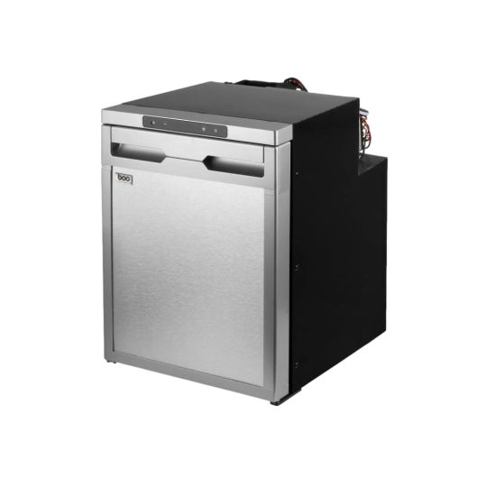 Réfrigérateur BOO R50X - Frigo 12 V pour van aménagé | façade grise argentée