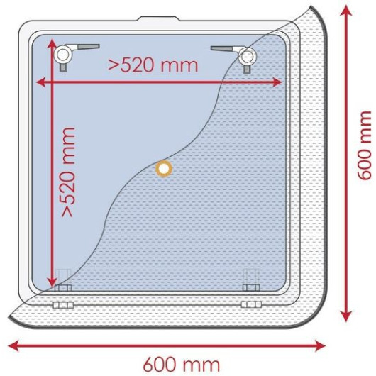 OSCULATI Moustiquaire pour panneau de pont