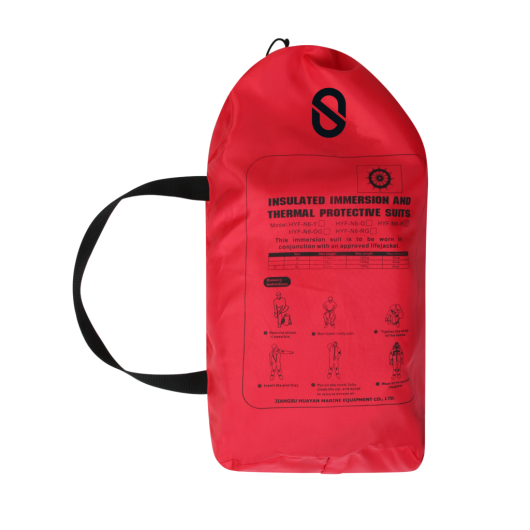 Combinaison de survie Ocean Safety isolante SOLAS | Protection individuelle pour armement hauturier | Sac de rangement