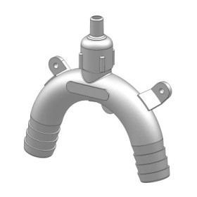 TRUDESIGN Coude anti-siphon MM blanc Coude anti-siphon MM Blanc Trudesign | Accessoire WC de bateau à moteur ou voilier de croisière | Schéma